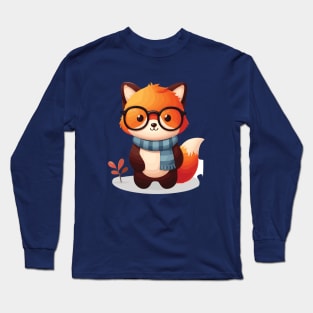 Cute Fox cartoon Long Sleeve T-Shirt